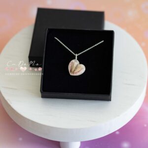 925/- Sterling Silber Herz inkl. Ankerkette