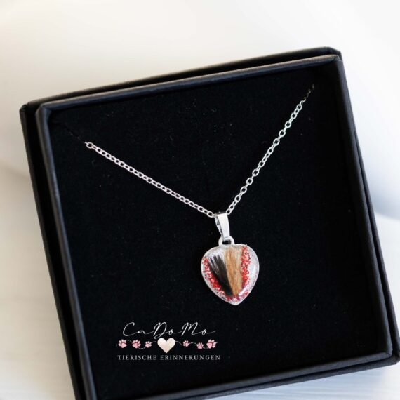 925/- Sterling Silber Herz klein inkl. Ankerkette